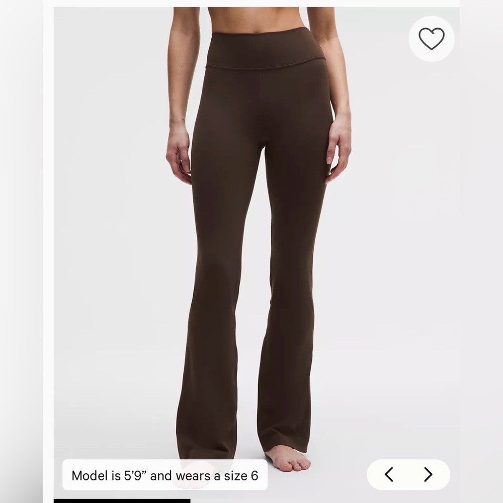 Lululemon Athletica Dark Brown Groove Nulu High-Rise Flared Pant